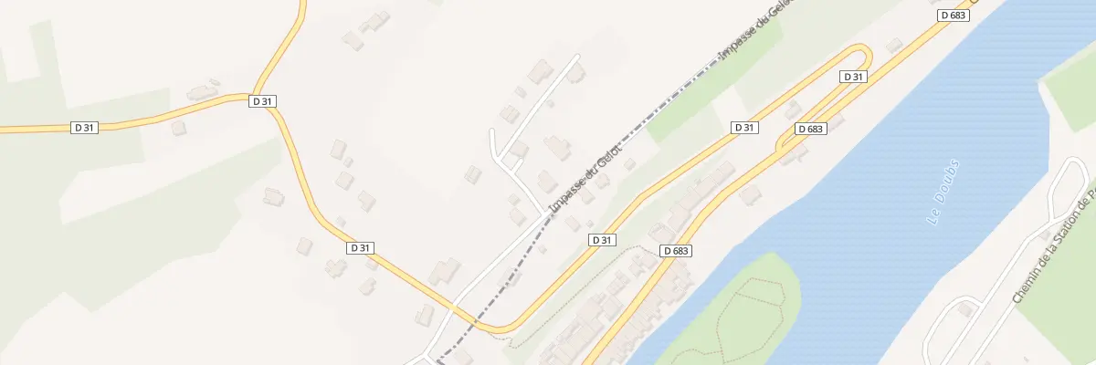Plan du 2 Rue du Gélot à Appenans