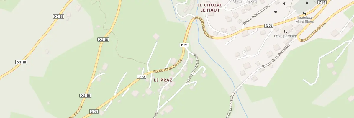 Plan du 2739 Rte d’Hauteluce à Hauteluce