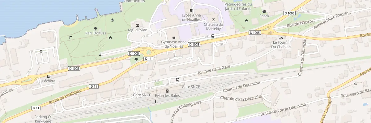 Plan du 30A Av De La Gare à Évian-les-Bains