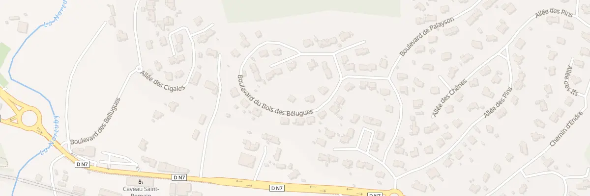 Plan du 39 Bd du Bois des Bellugues au Muy