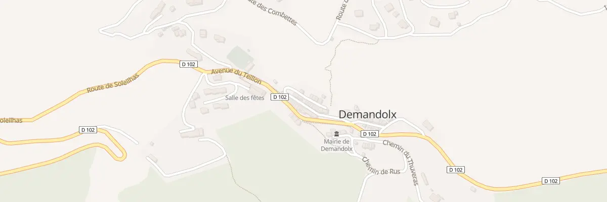 Plan du 50 Rue des Basses Traverses à Demandolx
