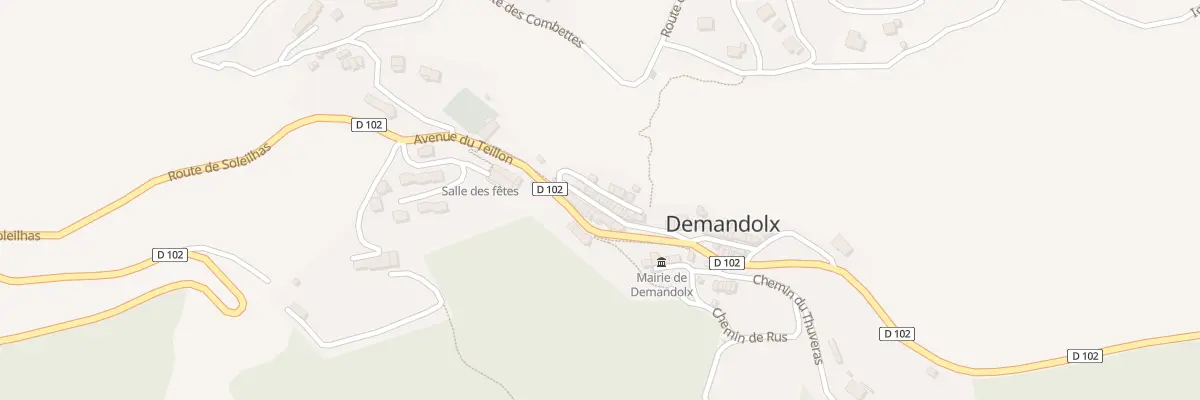 Plan du 46 Rue des Basses Traverses à Demandolx