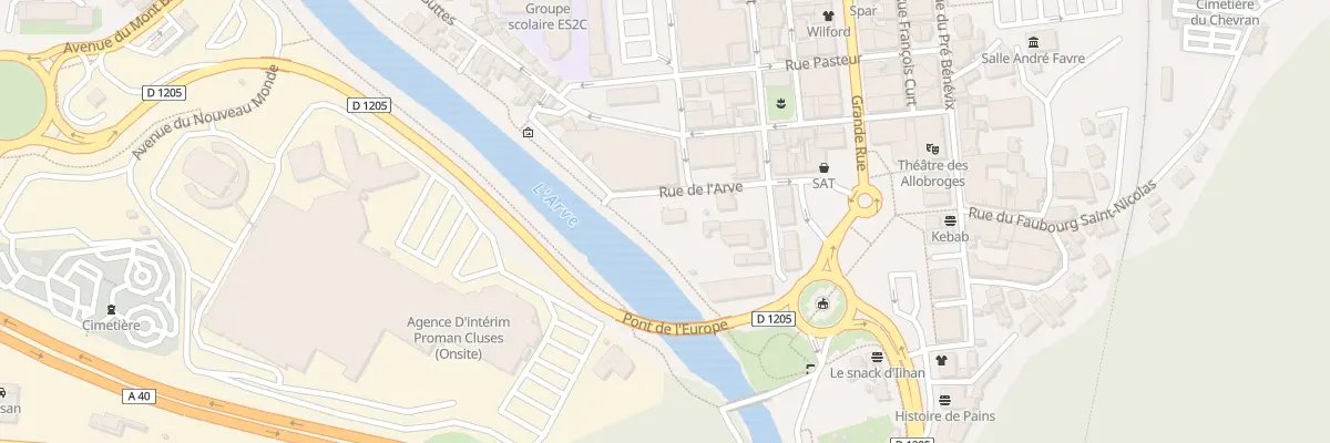 Plan du 50 Rue de l’Arve à Cluses
