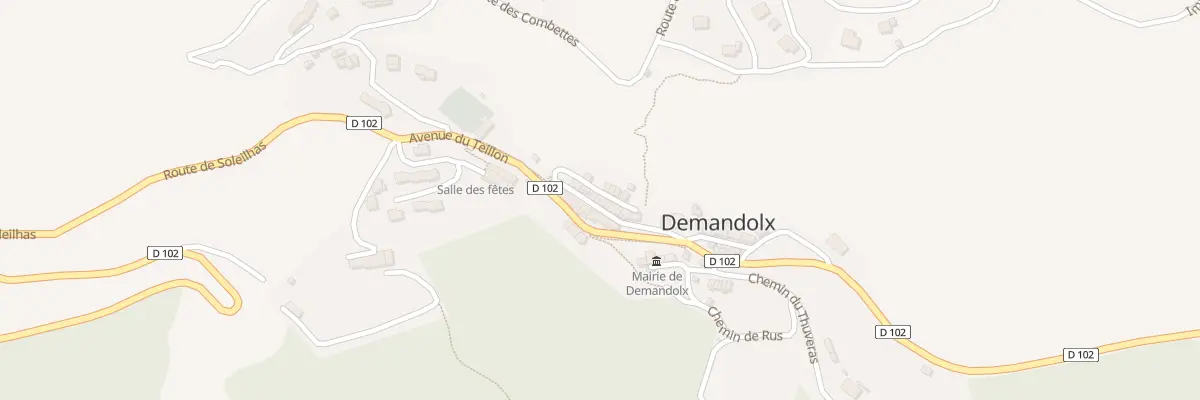 Plan du 40 Rue des Basses Traverses à Demandolx