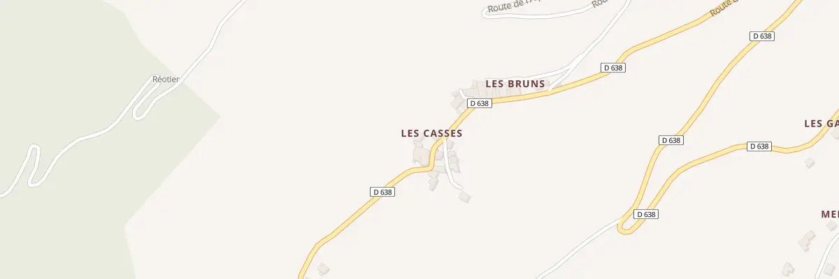 Plan du 160 Rte de Fournela à Réotier