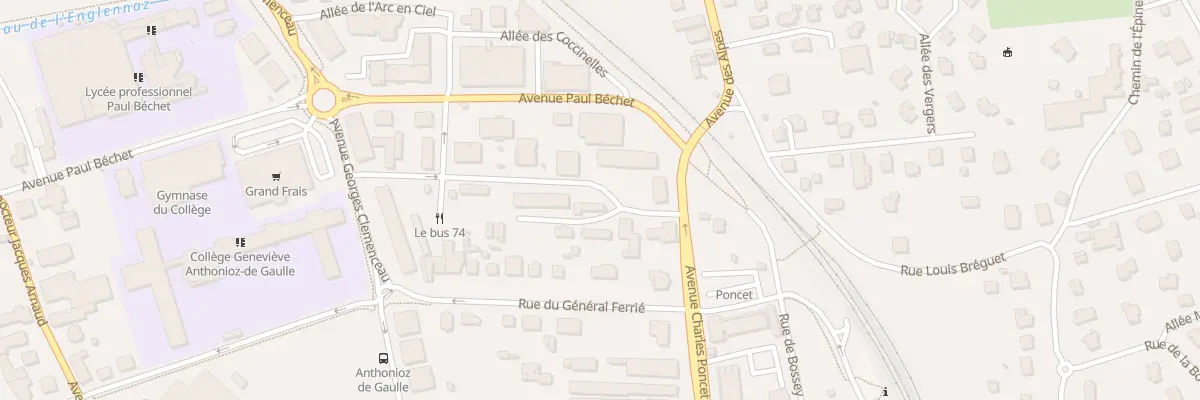 Plan du 3 Rue du maréchal Leclerc à Cluses