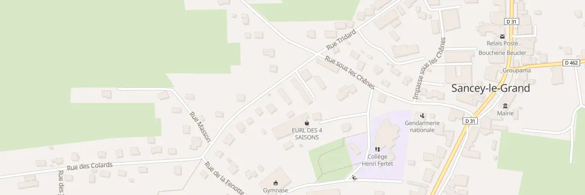 Plan du 15G Rue Tridard à Sancey