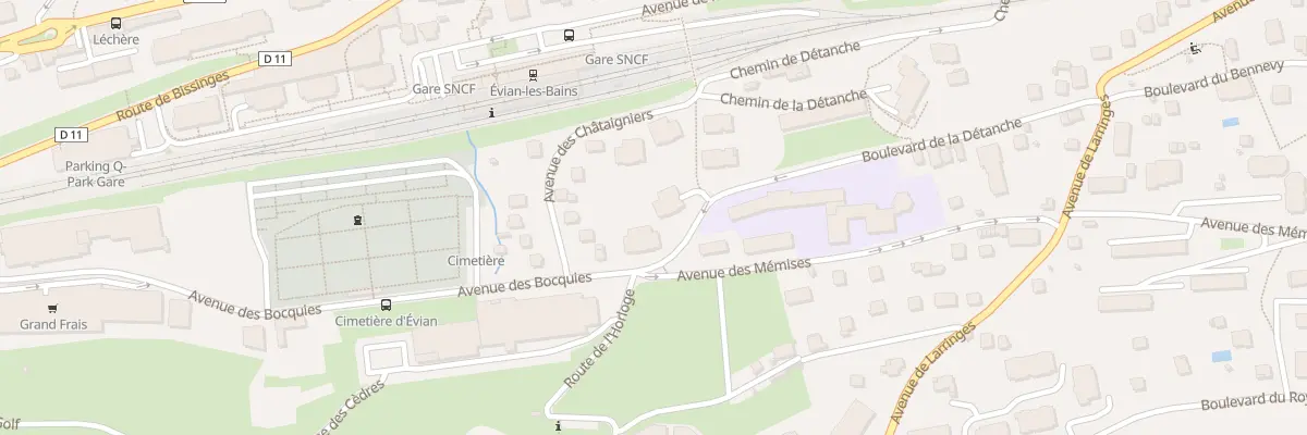 Plan du 52 Bd De La Detanche à Évian-les-Bains