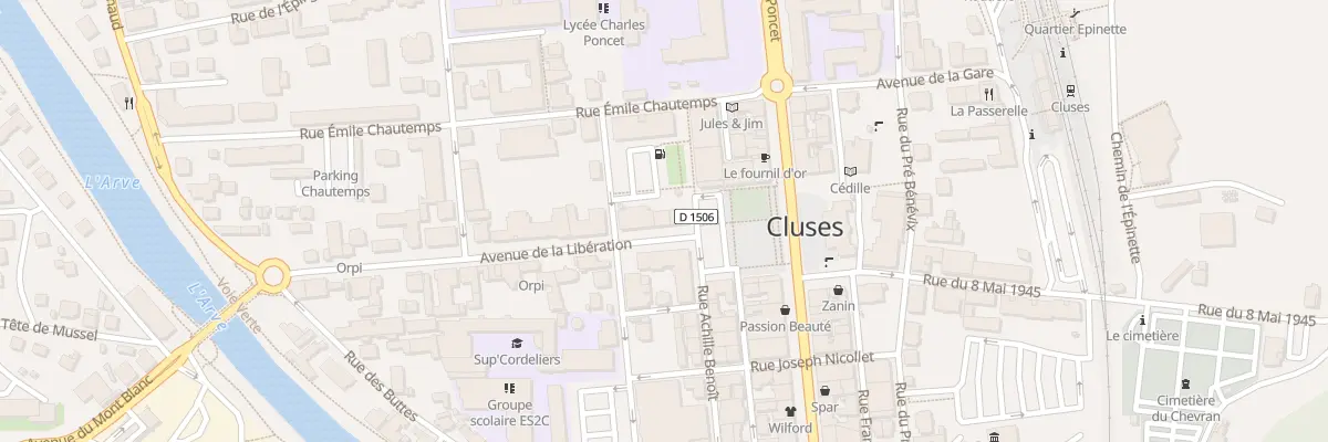 Plan du 23 Av de la Libération à Cluses