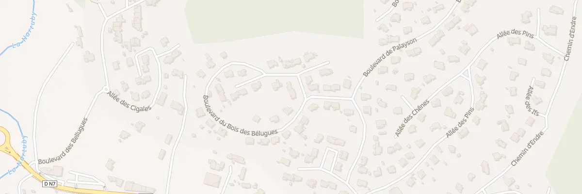 Plan du 6719 Bd du Bois des Bellugues au Muy