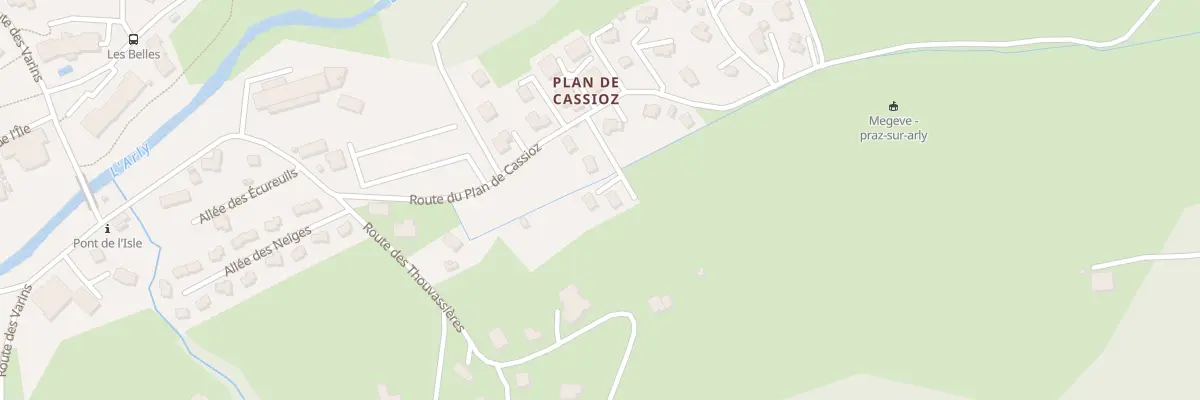Plan du 198 Rte du Plan de Cassioz à Praz-sur-Arly
