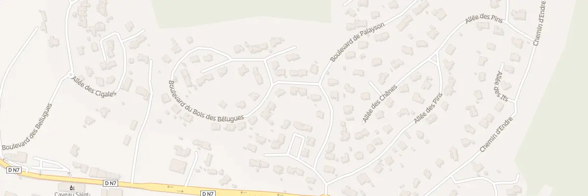 Plan du 22 Bd du Bois des Bellugues au Muy