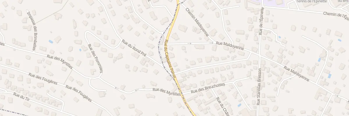 Plan du 10 Rue du Capitaine Poirot à Remiremont