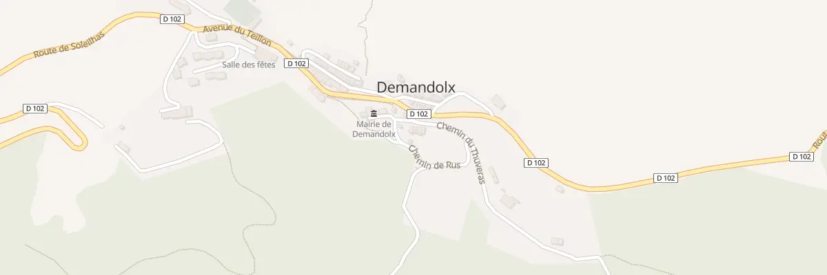 Plan du 9002 Le Village à Demandolx
