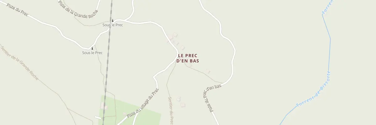 Plan du 5380 Le Prec d’En Bas à Orelle