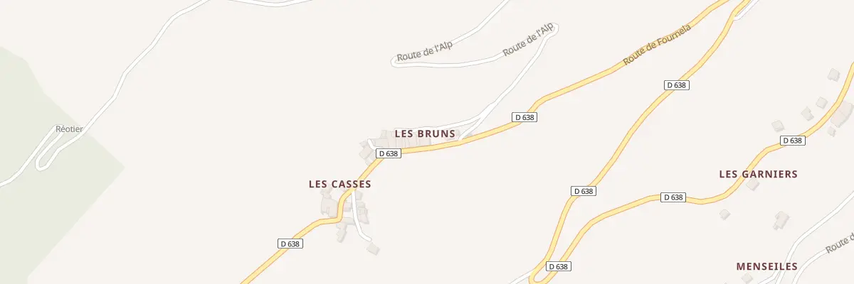 Plan du 26 Rte de Fournela à Réotier