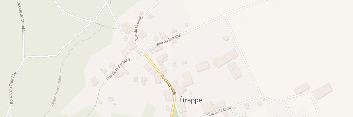 Plan du 14 Rue Principale à Étrappe