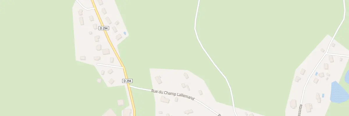 Plan du 9 Rue du Champ Lallemand à Palante