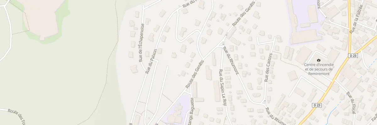 Plan du 364 Rte des Genêts à Remiremont