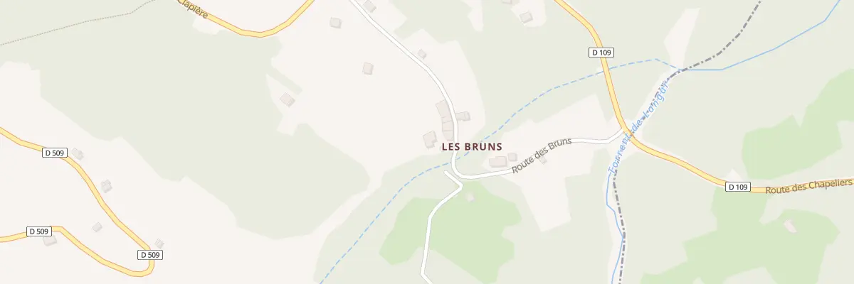 Plan du 274 Rte des Bruns aux Thuiles
