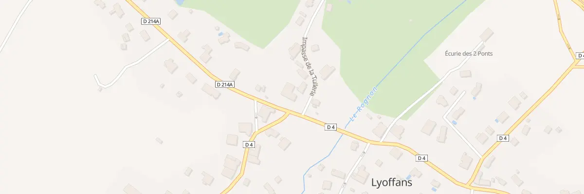 Plan du 2 Rue de la Gare à Lyoffans