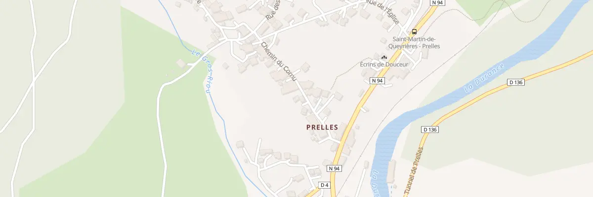 Plan du 5948 Prelles à Saint-Martin-de-Queyrières