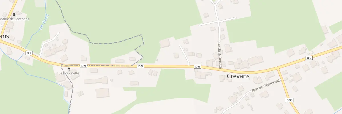Plan du 1 Rue des 3 Fontaines à Crevans-et-la-Chapelle-lès-Granges