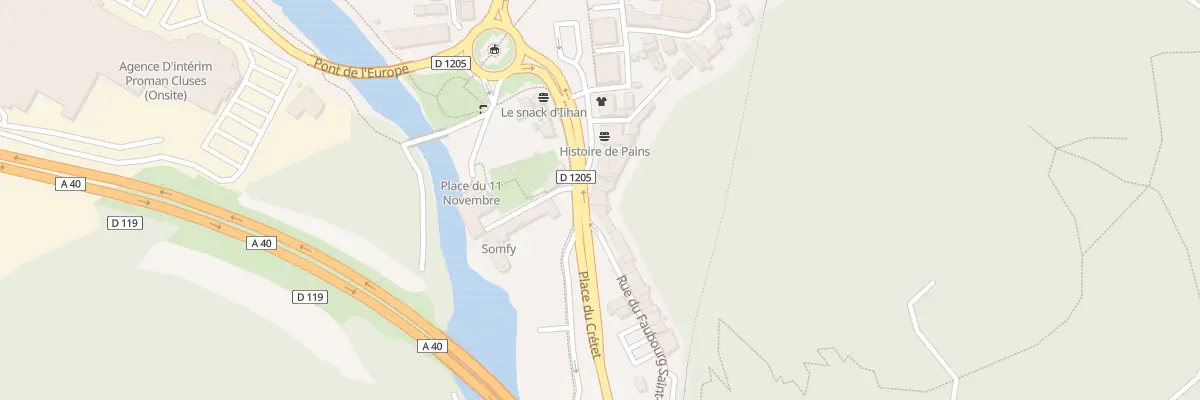 Plan du 2 Pl du Crétet à Cluses