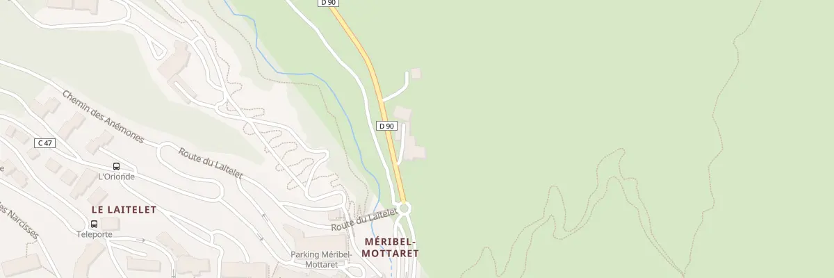 Plan du 3869 Rte de Mottaret aux Allues