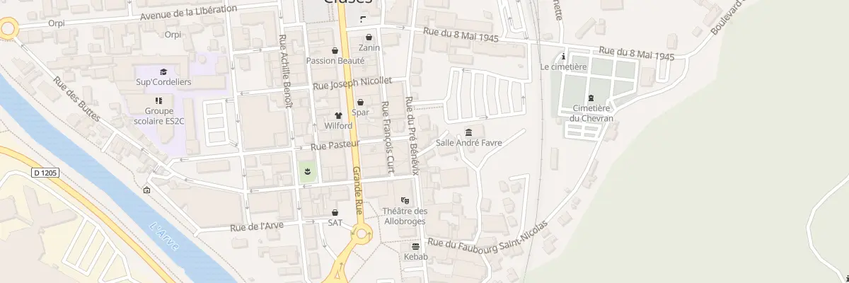 Plan du 18 Rue du pré Bénévix à Cluses