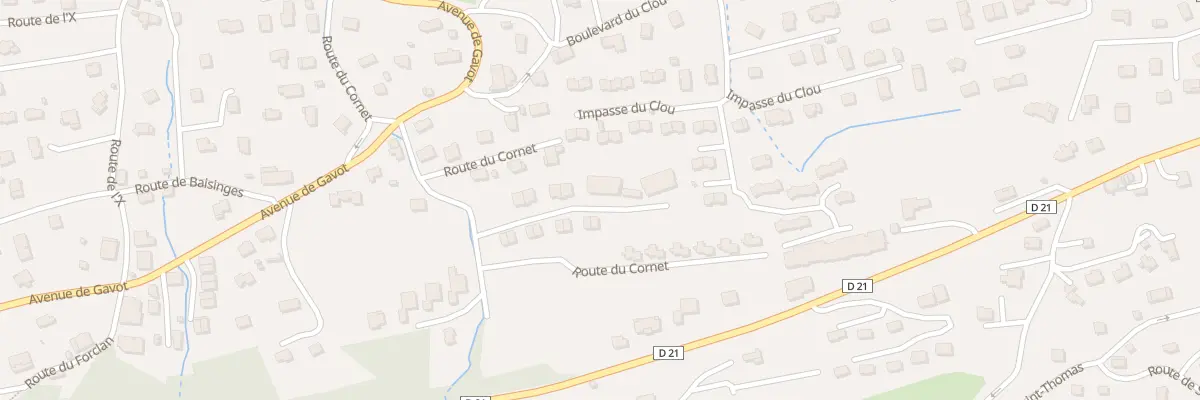 Plan du 41 Rte Du Cornet à Évian-les-Bains