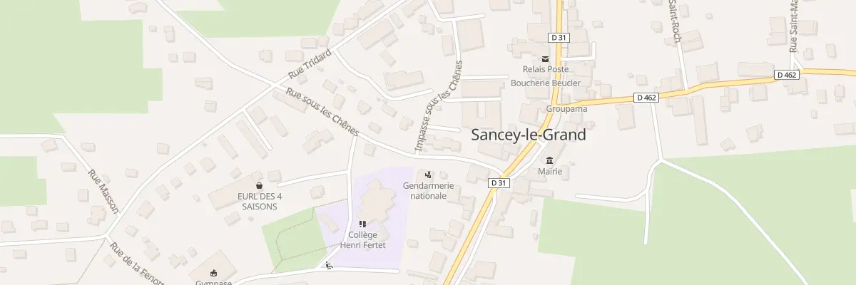 Plan du 3 Imp sous les Chênes à Sancey