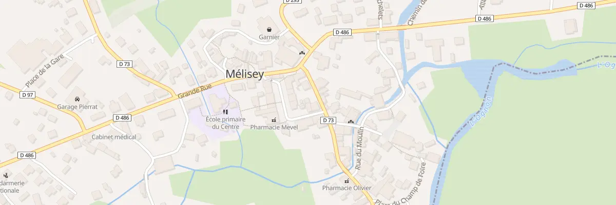 Plan du 6 Rte de Ronchamp à Mélisey