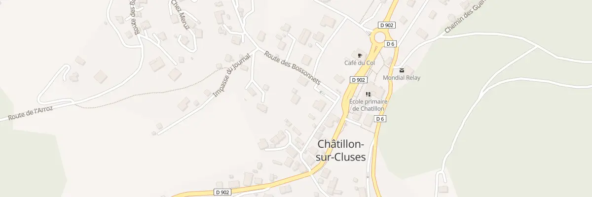Plan du 45 Rte des Bossonnets à Châtillon-sur-Cluses
