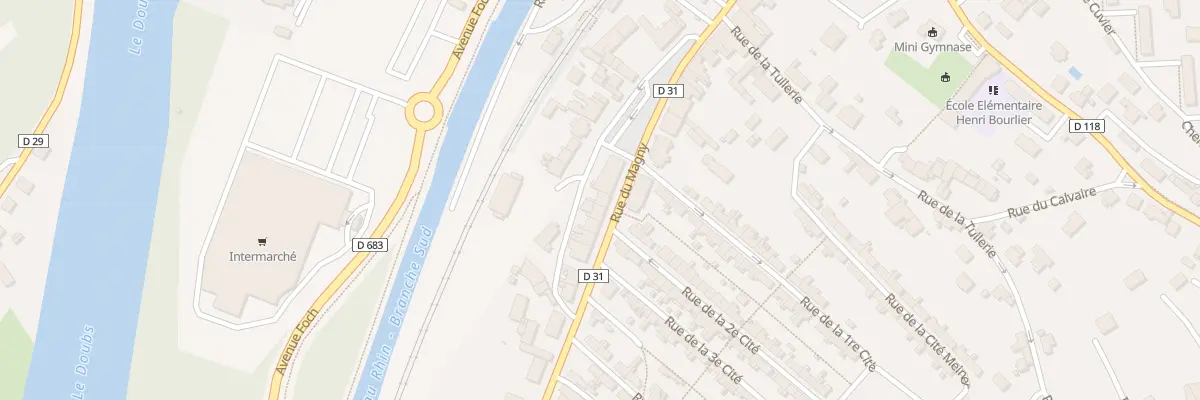 Plan du 56 Rue du Magny à L’Isle-sur-le-Doubs