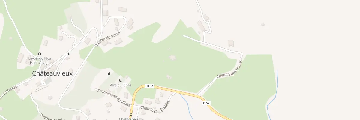 Plan du 111 Rte de la Martre à Châteauvieux