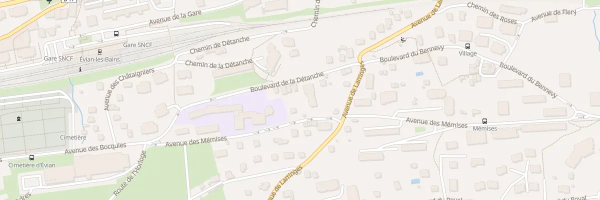 Plan du 33 Bd De La Detanche à Évian-les-Bains