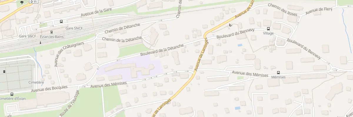 Plan du 31 Bd De La Detanche à Évian-les-Bains