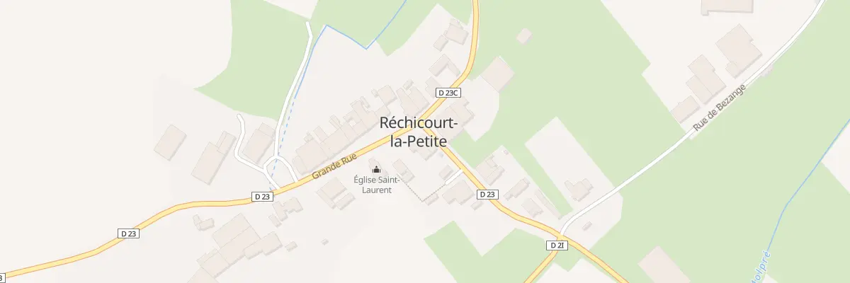 Plan du 2 Rue de Bezange à Réchicourt-la-Petite