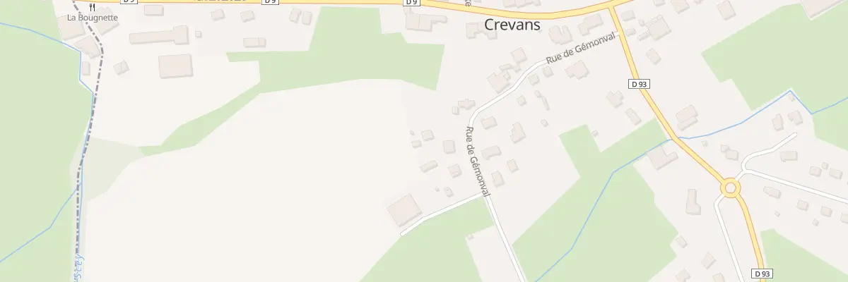 Plan du 8 Rue de Gemonval à Crevans-et-la-Chapelle-lès-Granges