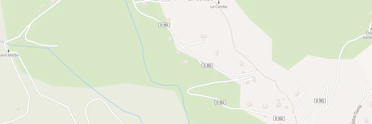 Plan du 7116 Combe et Chastel à Beauvezer