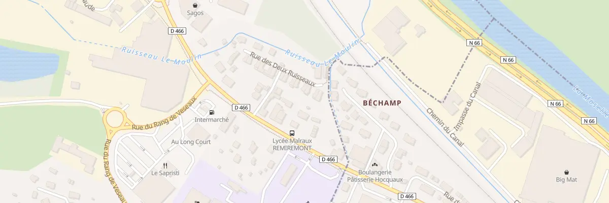 Plan du 14 Rue des Deux Ruisseaux à Saint-Nabord