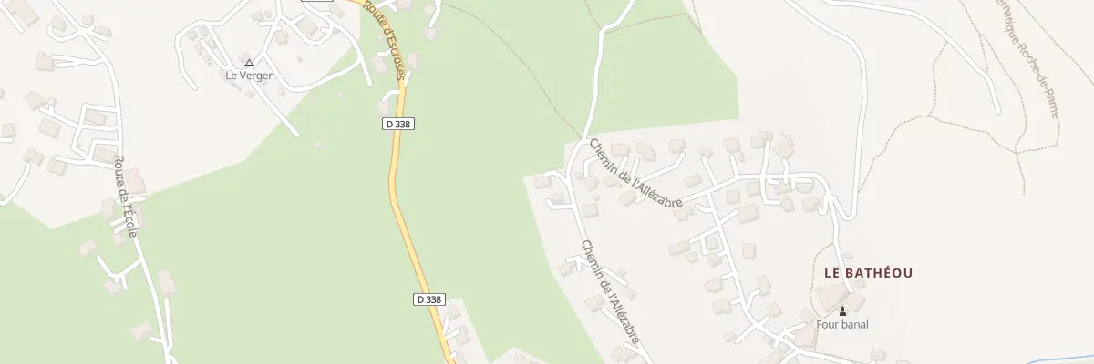 Plan du 413 Che de l’Allézabre à La Roche-de-Rame