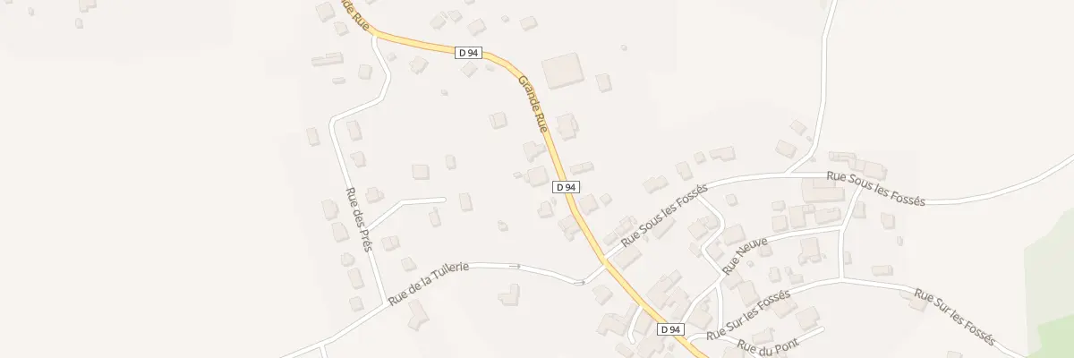 Plan du 23 Rue Grande Rue à Granges-le-Bourg