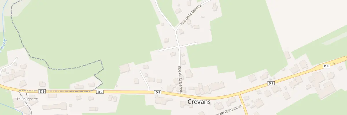 Plan du 3 Rue de la Berette à Crevans-et-la-Chapelle-lès-Granges