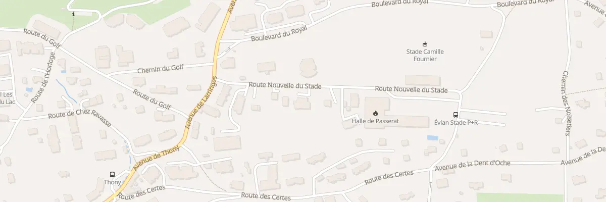 Plan du 10 Rte Nouvelle Du Stade à Évian-les-Bains