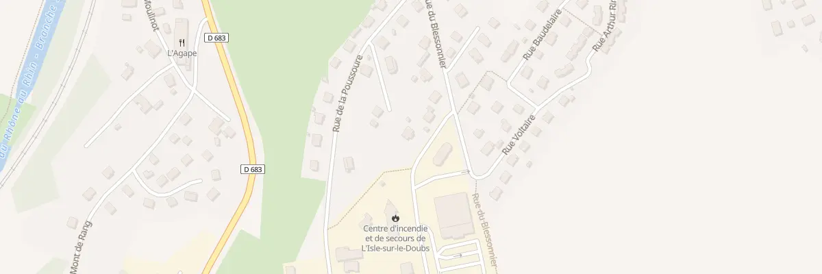 Plan du 3 Rue de la Combe Rosiers à L’Isle-sur-le-Doubs