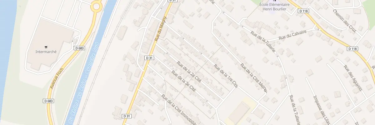Plan du 17 Rue de la 2e Cite à L’Isle-sur-le-Doubs