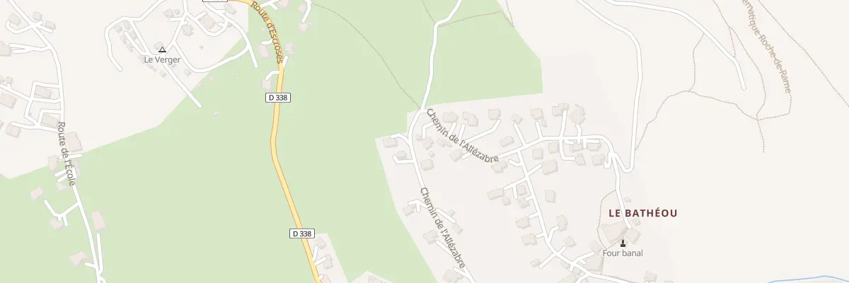 Plan du 474 Che de l’Allézabre à La Roche-de-Rame