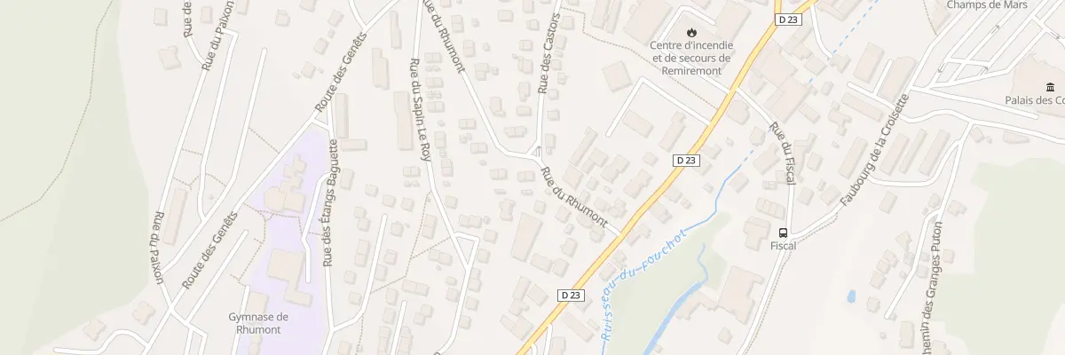 Plan du 9 Rue du Rhumont à Remiremont